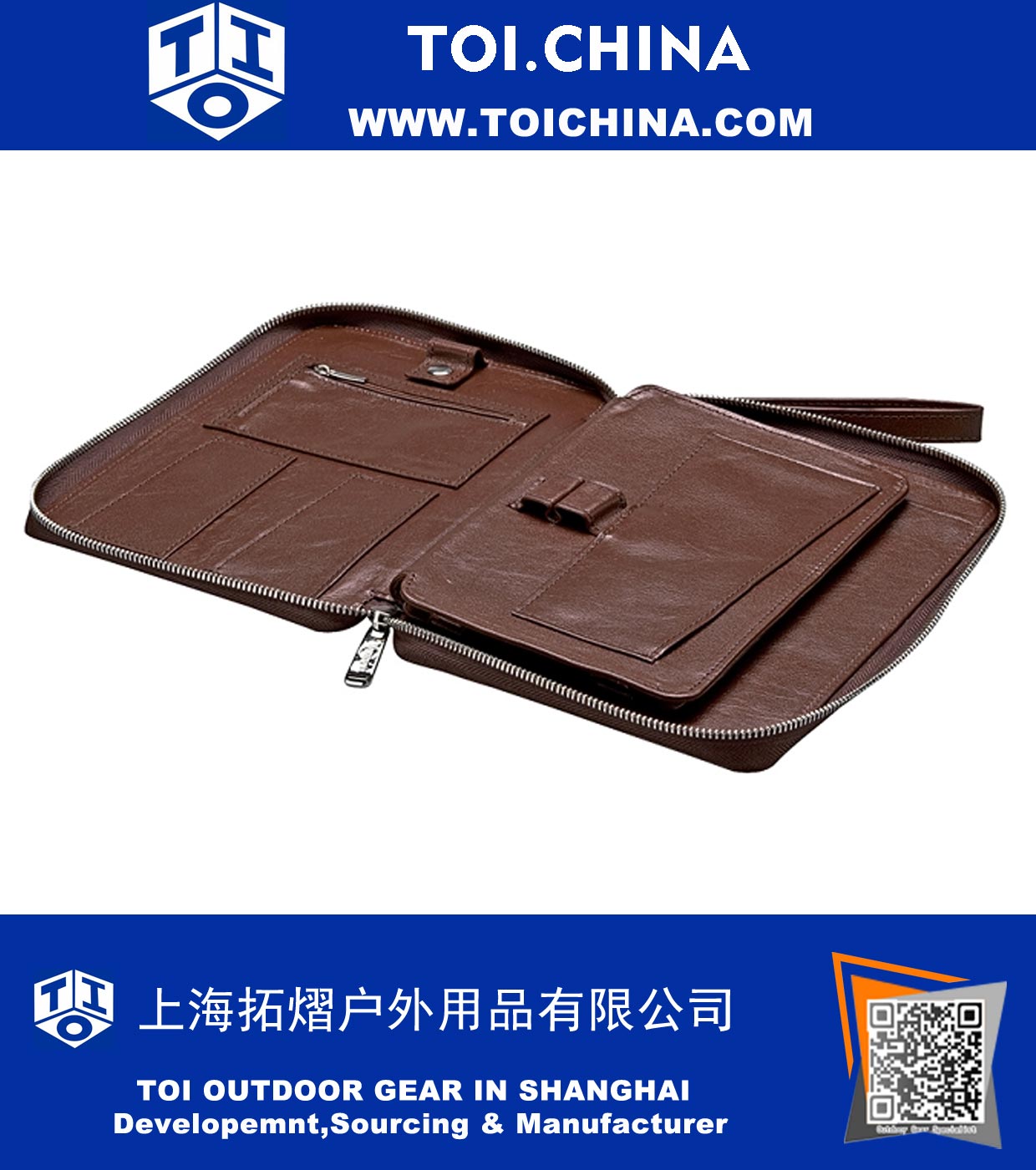Deluxe Leather Jr Legal Organizer Padfolio with Detachable Wrist Strap, for Galaxy Tab / Note