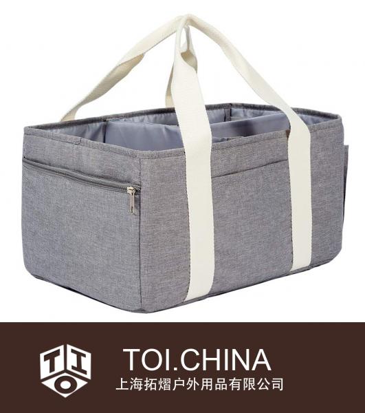 Organisateur de panier de couches pour bébé, bac de rangement pliable pour chambre de bébé, sac fourre-tout portable