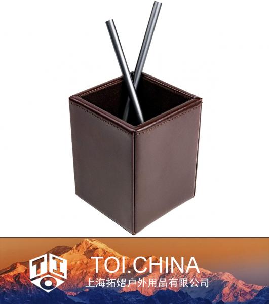 Bonded Leather Pencil Cup