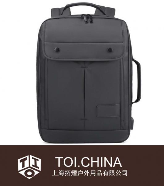 Paquete de computadora de negocios Mochila para hombre Bolso de mano Mochila impermeable de tela Oxford