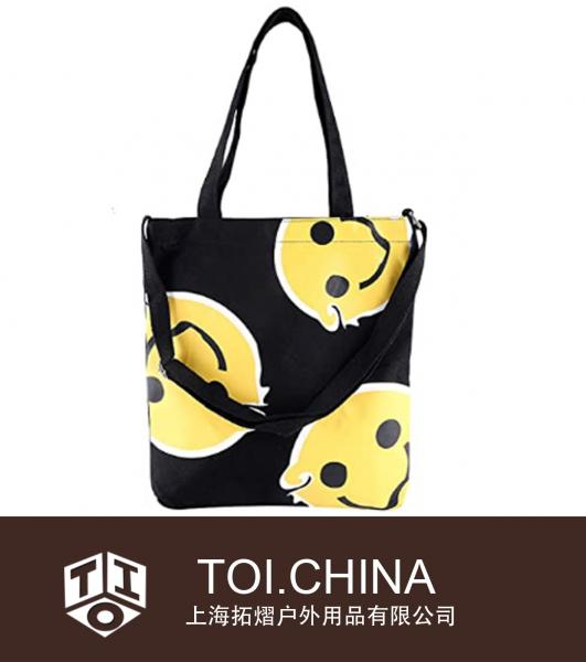 Bolso de mano de lona, ​​bolso bandolera