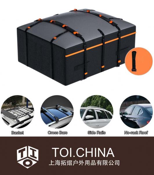 Bolso del portador del cargo del tejado del coche, bolso impermeable ampliable del portaequipajes de techo de 15 a 19 pies cúbicos