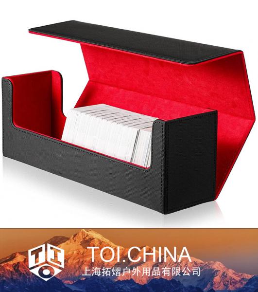 Caja de escritorio para tarjetas, Caja de almacenamiento de tarjetas, Caja de cubierta magnética