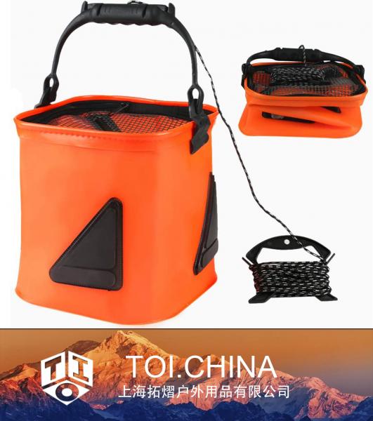 Collapsible Fishing Bucket, Fishing Water Pail