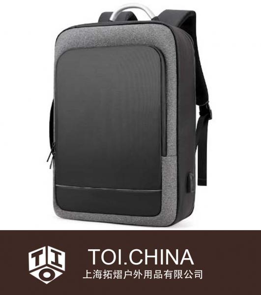 Bolso de hombro personalizado para hombre, viaje de negocios, bolso de computadora, portátil, mochila de moda