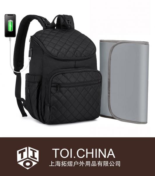 Mochila para sacola de fraldas, mochila multifuncional de viagem