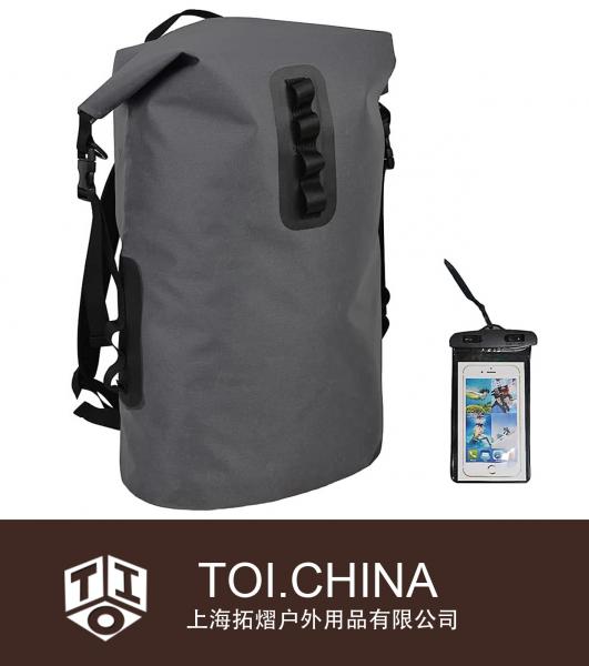 Mochila impermeable del bolso seco, paquete de almacenamiento al aire libre resistente del saco seco con tapa enrollable flotante