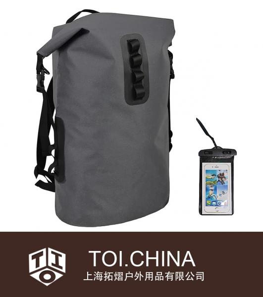 Mochila impermeable del bolso seco, paquete de almacenamiento al aire libre resistente del saco seco con tapa enrollable flotante