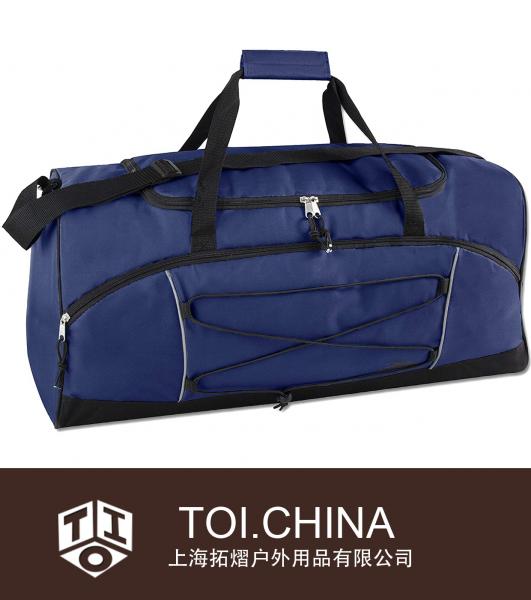 Bolsa de lona extra grande para trabajo pesado, equipo de gimnasio, viaje, bolsa de lona