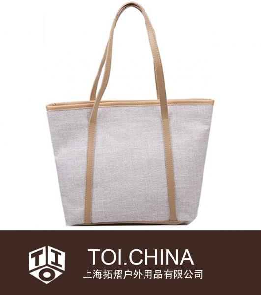 Fashion Casual Canvas Tote Bag, Canvas Tote Bag, Reusable Shopping Bag