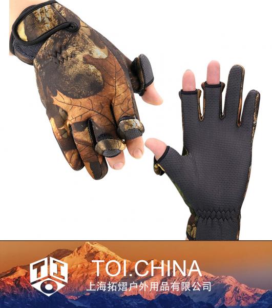 Guantes de pesca de neopreno sin dedos