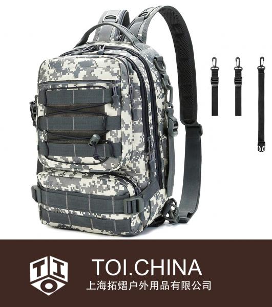 Saco de armazenamento de mochila para pesca, mochila de ombro para atividades ao ar livre