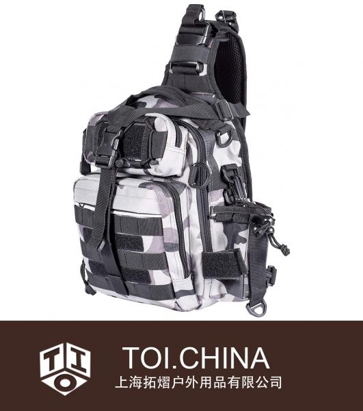 Bolsa de armazenamento para equipamento de pesca, mochila de ombro para uso externo, bolsa para equipamentos de pesca