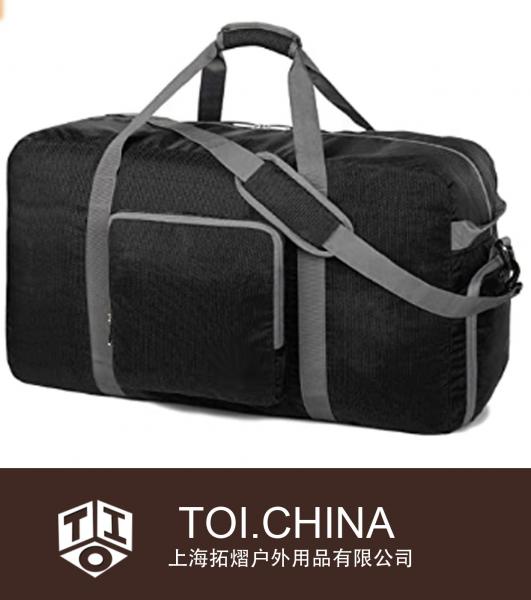 Foldable Duffle Bag, Travel Gym Sports Bags, Lightweight Luggage Duffel