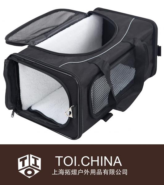 Foldable Pet Travel Carriers, Airline Approved Cat Carriers Dog Carriers