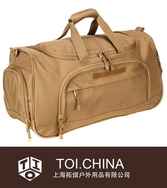 Sac de sport pour homme imperméable à l'eau de voyage Carry On Large Duffel militaire