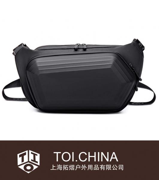 Bolsa rígida de tórax Bolsa masculina de corpo cruzado Ferramentas da moda Bolsa de cintura para skate