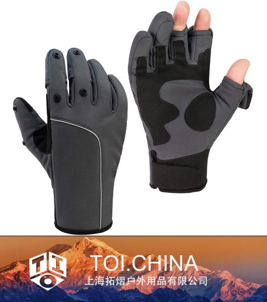 Guantes de pesca aislados, guantes de invierno