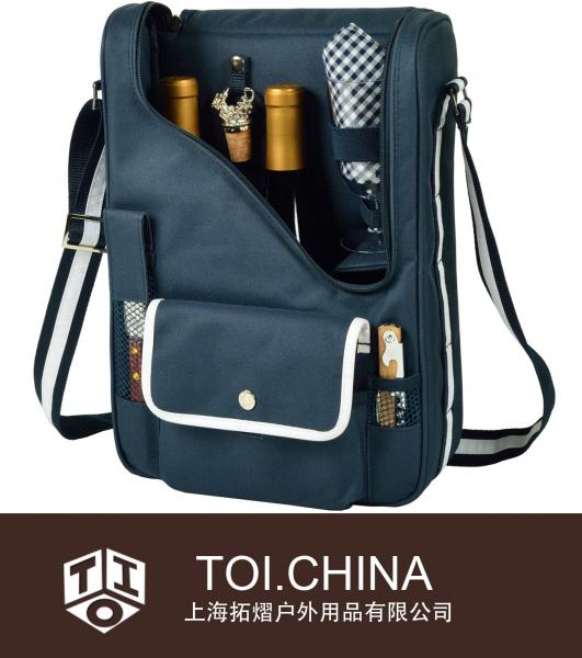 Insulated Wine and Cheese Cooler Bag