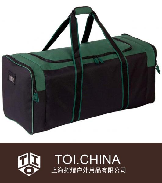 Bolsa de lona de viaje con 3 bolsillos para equipo de gimnasio deportivo grande