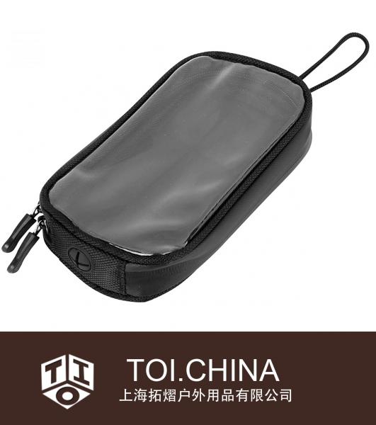 Magnetic Tank Bag Phone Holder Case GPS Saddlebag Faux Leather Waterproof for Motorbike