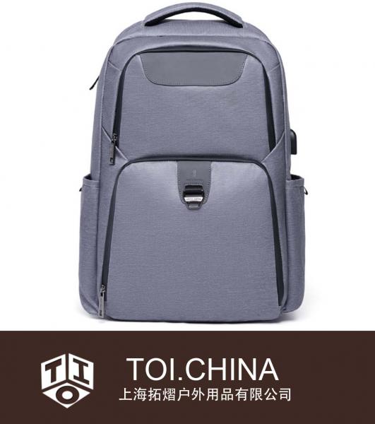 Mochila para hombre Deportes recreativos Mochila para computadora al aire libre Bolsa de carga USB