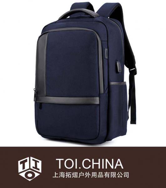 Mochila para hombre del viaje de la prenda impermeable de la mochila del USB del paquete del ordenador portátil del negocio para hombre Mochila para hombre del viaje