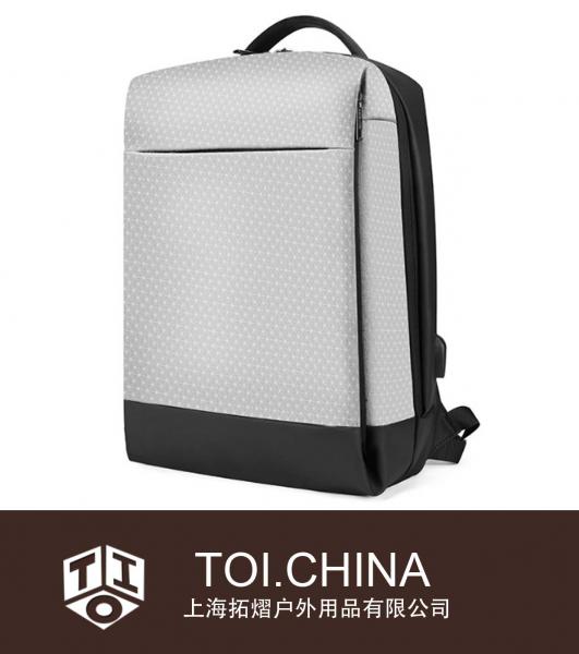 Mochila de moda masculina para estudantes universitários Mochila de lazer para negócios Mochila para computador de viagem