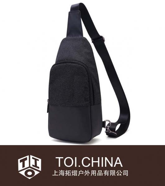 Nuevo bolso de pecho para hombre Bolso de hombro único Mochila fresca Moda Ocio Paquete para hombre versátil