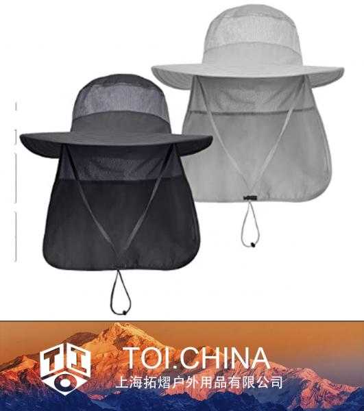 Chapéu de proteção solar masculino, boné de pesca