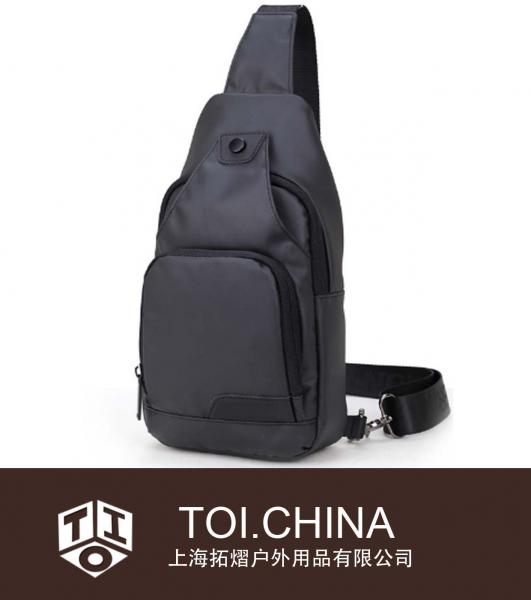 Bolsa masculina de tecido Oxford em tecido esportivo bolsa de ombro única bolsa para celular