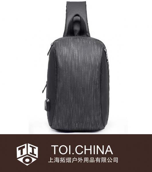 Saco de peito masculino mochila de ombro único mochila masculina pequena