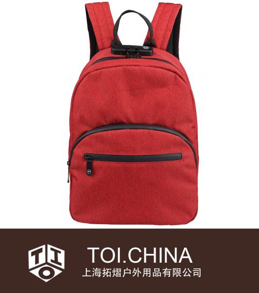 Mini mochila à prova de cheiro com fechadura para homens e mulheres viagens