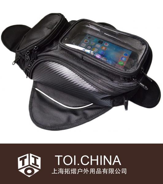 Saco de tanque de combustível de óleo a gás para motocicleta mochila à prova d'água bolsa magnética de tanque de motocicleta