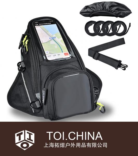 Bolsa tanque para motocicleta, bolsa magnética para motocicleta