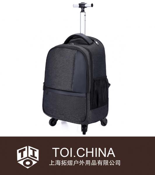 New business travel pull rod backpack large capacity waterproof men trolley bag