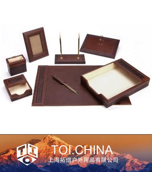 Office Supply, Leather Desk Set