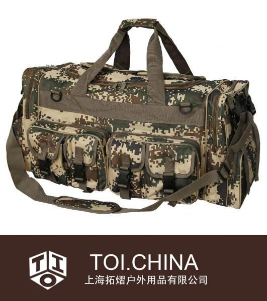 Bolsas de lona de viaje para deportes al aire libre, equipo táctico militar grande Molle, bolso de hombro único