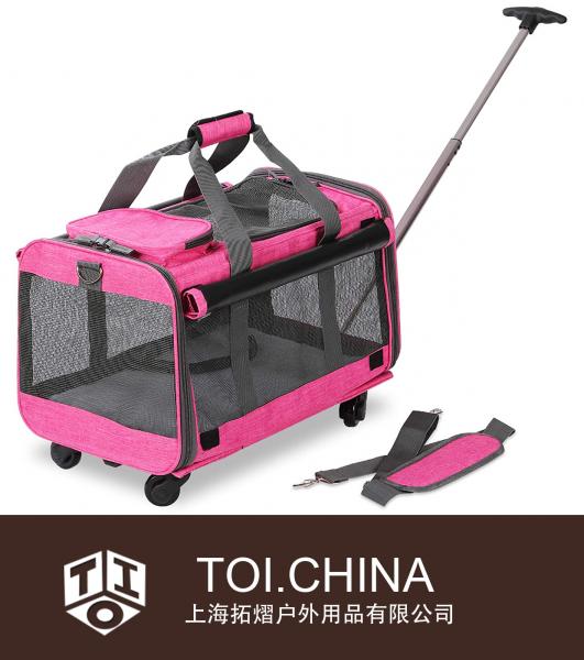 Pet Carrier with Detachable Wheels