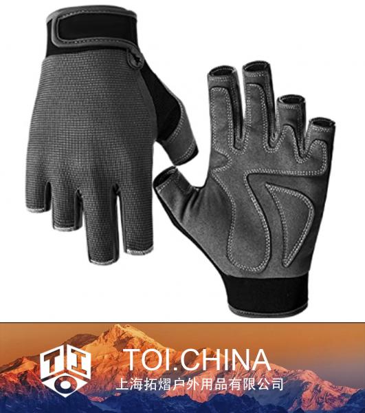 Protective Fishing Gloves, Wearable Fingerless Fishing Gloves