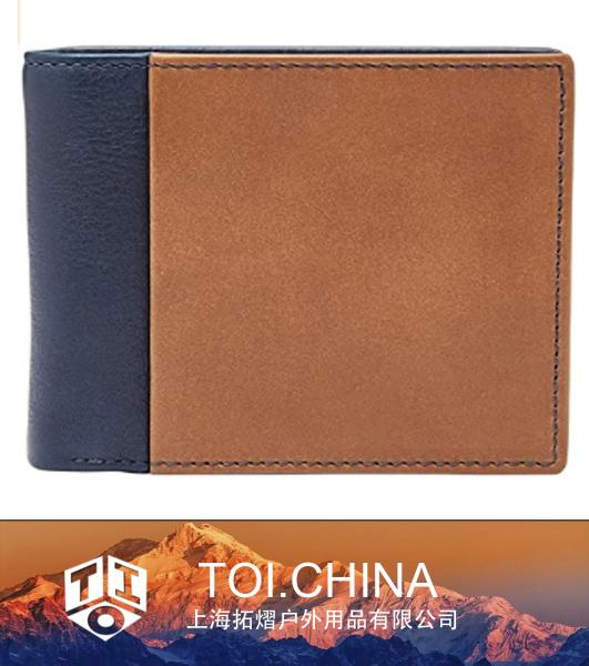 RFID Blocking Leather Bifold Wallets