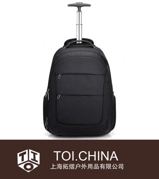 Mochila com rodinhas para laptop Grande mochila escolar com rodas Mochila com rodinhas para viagem Mala de viagem