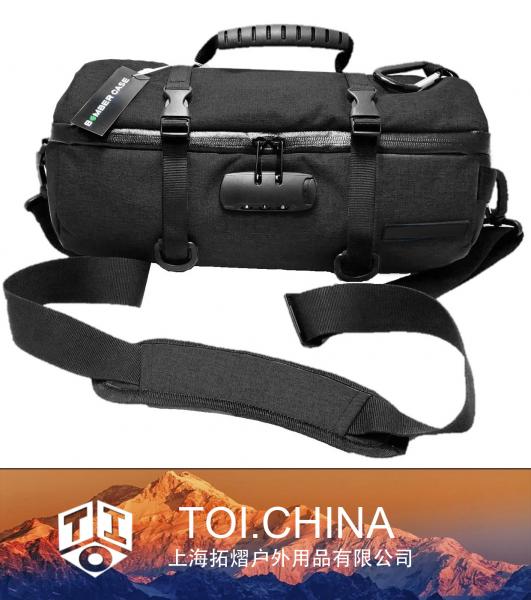 Smell Proof Duffle Bag, Locking Sealed Zipper, Padded Interior, Internal Pockets, Adjustable Cinch Straps