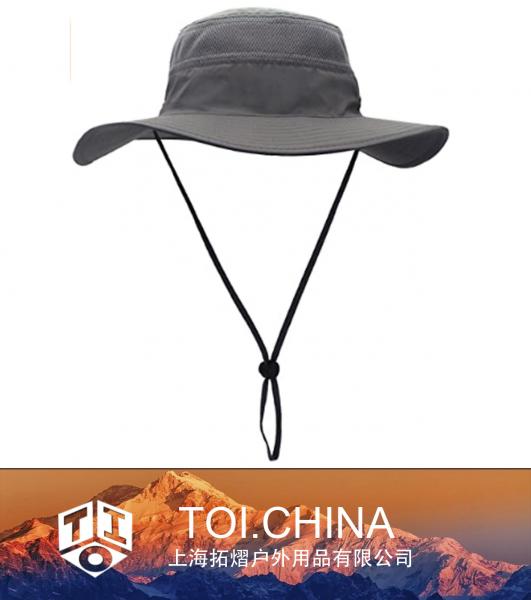 Güneş Şapkası, Geniş Kenarlı Kova Şapkası, Rüzgar Geçirmez Balıkçı Şapkası