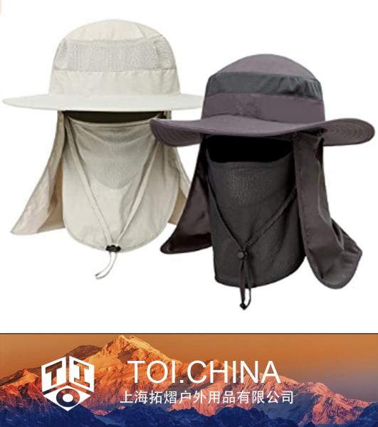 Casquettes de pêche de protection solaire, chapeaux de soleil