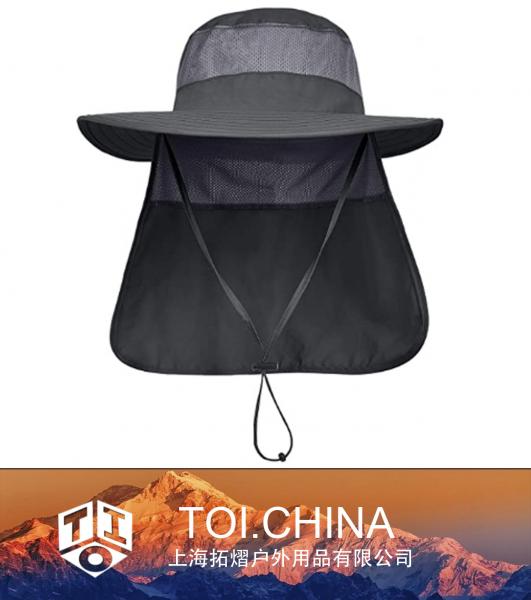Gorra de safari de protección solar, sombreros de pesca y senderismo