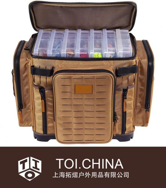 Tackle Bag Premium Tackle Storage com base antideslizante e estufas incluídas