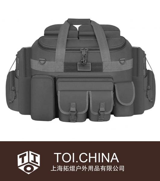 Bolsa de lona resistente táctica con múltiples bolsillos para exteriores