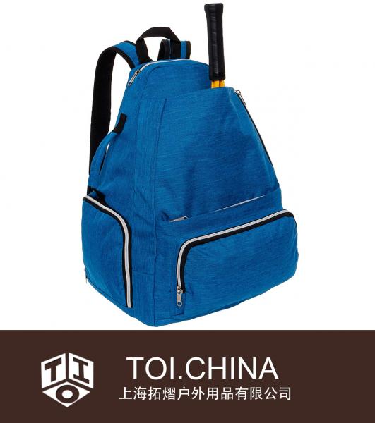 Mochila de tênis, bolsa de equipamento de suporte de raquete