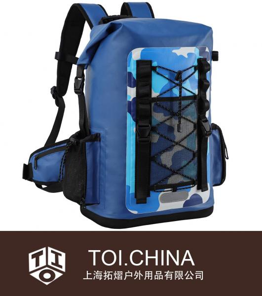 Mochila con aislamiento impermeable, con tapa enrollable, bolsa refrigeradora suave